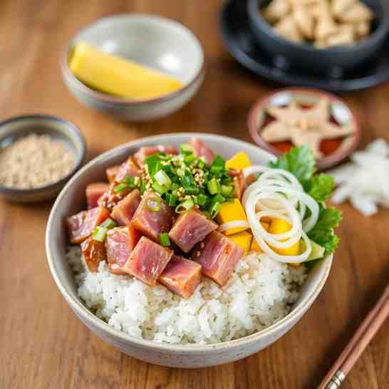Ahi Tuna Poke Bowl Recipe - Make It At Home